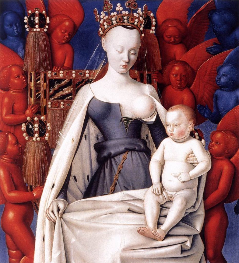 Jean Fouquet, Madonna z Melun, circa 1450