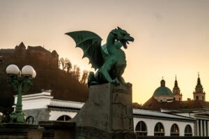 Ljubljana, na Smoczym Moście
